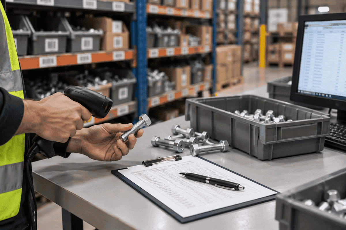 Как организовать хранение метизов: адресное хранение и маркировка